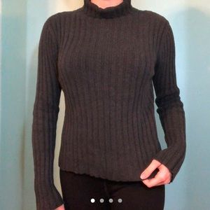 Banana Republic Gray Knit Turtleneck